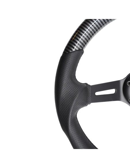 Volante sportivo a calice carbon look 350mm Simoni Racing Giau