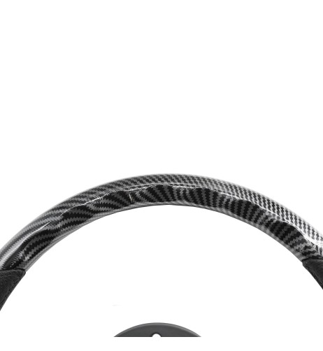 Volante sportivo a calice carbon look 350mm Simoni Racing Giau