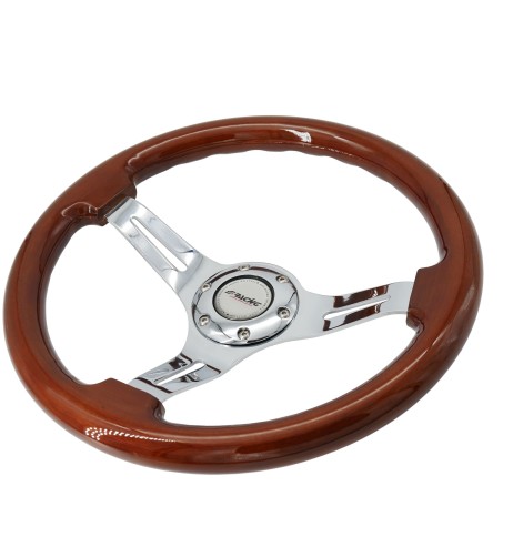 Volante sportivo a calice vero legno 350mm Simoni Racing Didier