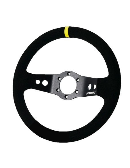 Volante sportivo a calice camoscio nero 320mm Simoni Racing Rally