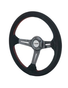 Volante sportivo a calice camoscio e razze in carbonio 350mm Simoni Racing 