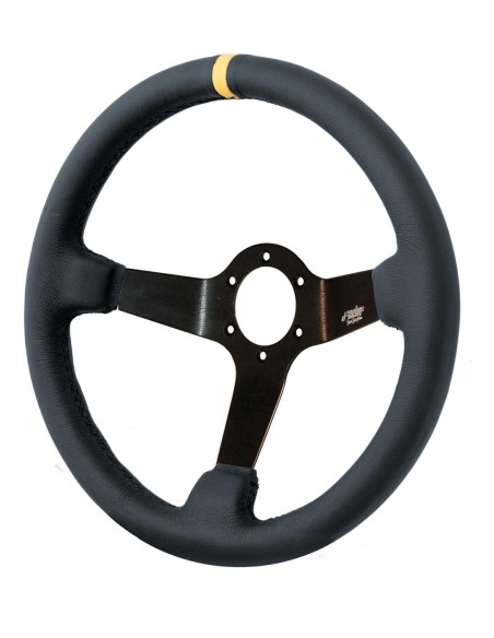 Volante sportivo a calice eco pelle nero 350mm Simoni Racing Carrera