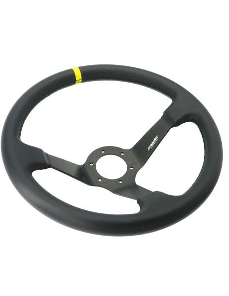 Volante sportivo a calice eco pelle nero 350mm Simoni Racing Carrera