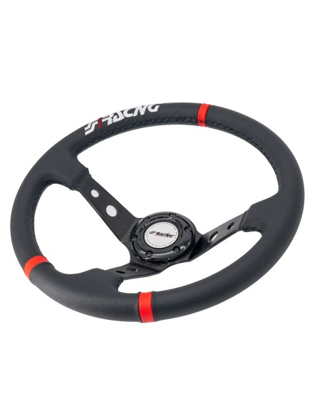 Volante sportivo a calice eco pelle nero 350mm Simoni Racing Gravel