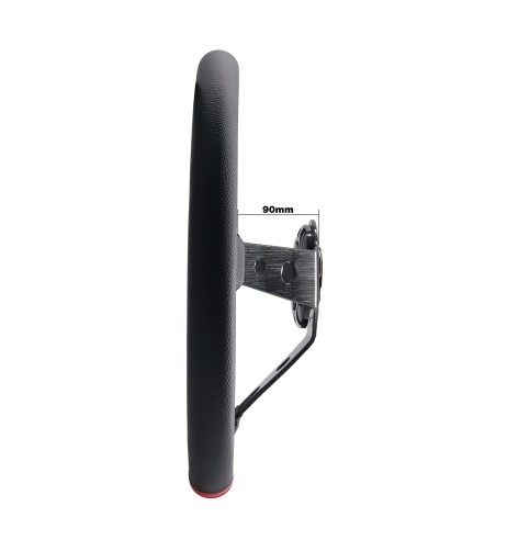 Volante sportivo a calice eco pelle nero 350mm Simoni Racing Gravel