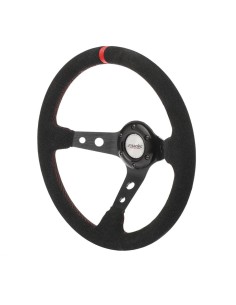 Volante sportivo a calice camoscio nero 350mm Simoni Racing Pitlane