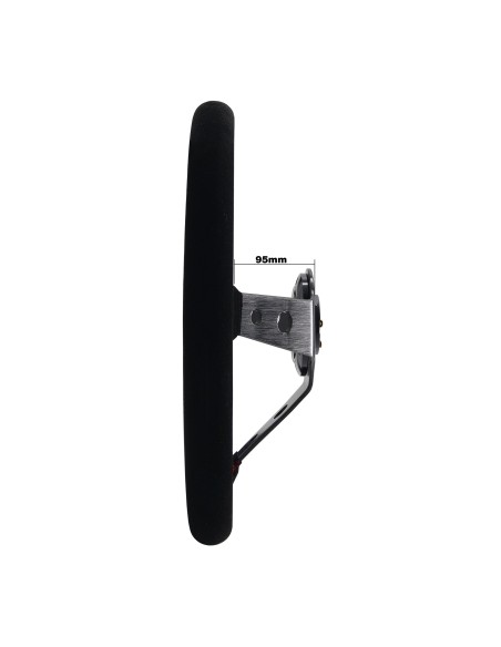 Volante sportivo a calice camoscio nero 350mm Simoni Racing Pitlane
