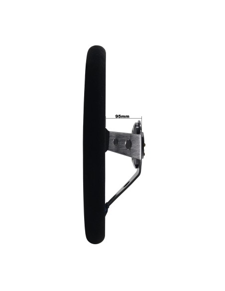 Volante sportivo a calice camoscio nero 350mm Simoni Racing Shakedown