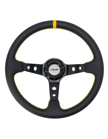 Volante sportivo a calice eco pelle nero 350mm Simoni Racing Speciale
