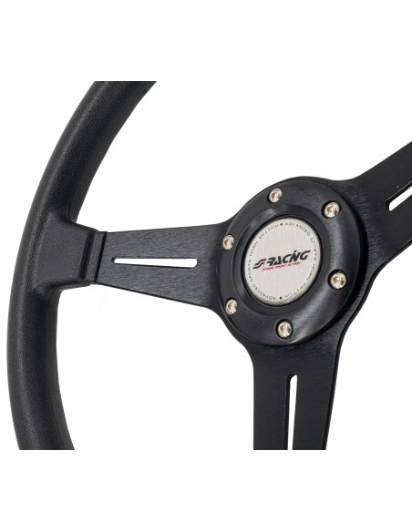 Volante sportivo poliuretano nero 350mm Simoni Racing Slag