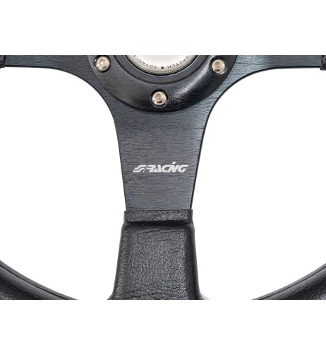 Volante sportivo poliuretano nero 350mm Simoni Racing Match