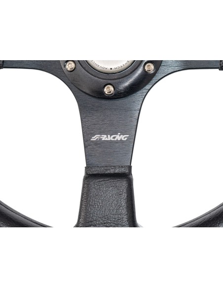 Volante sportivo poliuretano nero 350mm Simoni Racing Match