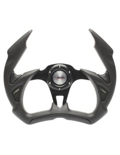 Volante sportivo poliuretano nero 350mm Simoni Racing X5 Stealth
