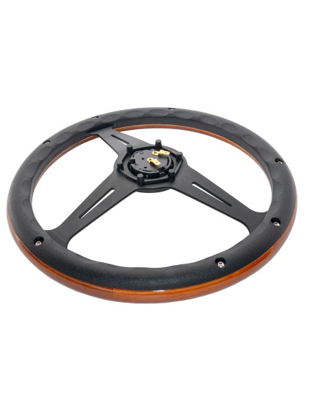 Volante sportivo vero legno 350mm Simoni Racing Futa