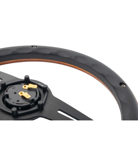 Volante sportivo vero legno 350mm Simoni Racing Futa