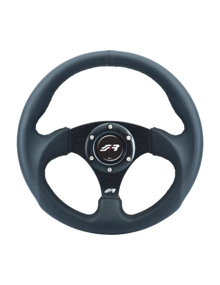 Volante sportivo eco pelle nero 300mm Simoni Racing Rolle