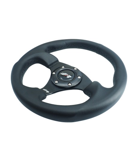 Volante sportivo eco pelle nero 300mm Simoni Racing Rolle