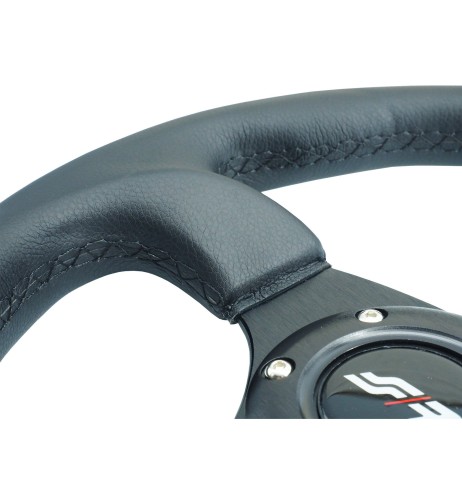 Volante sportivo eco pelle nero 300mm Simoni Racing Rolle