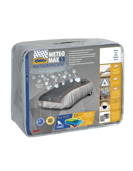 Copriauto con protezione antigrandine spessore 6mm 495x185x155cm