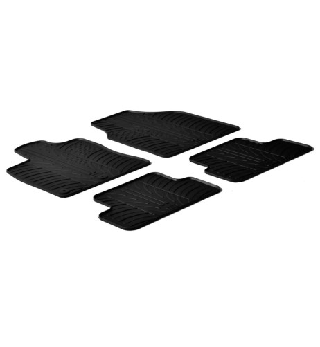 Set tappetini su misura gomma per NISSAN Qashqai 2 2008 2014