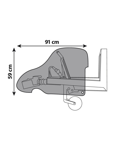 Copertura di protezione per giunti di carrelli e roulotte