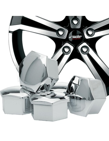 Copribulloni cromati Simoni Racing diametro 17mm
