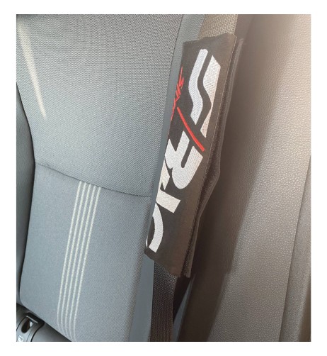 Kit 2 copricintura sicurezza sportivo Simoni Racing microfibra nera CC3 N