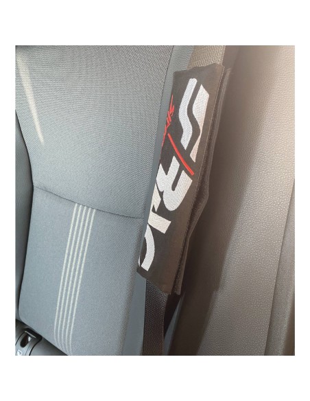 Kit 2 copricintura sicurezza sportivo Simoni Racing microfibra nera CC3 N