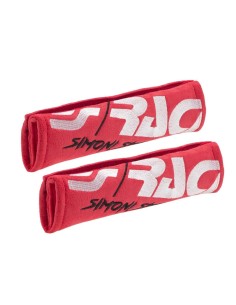Kit 2 copricintura sicurezza sportivo Simoni Racing microfibra rossa CC3 R