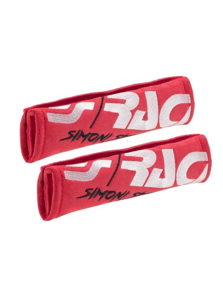 Kit 2 copricintura sicurezza sportivo Simoni Racing microfibra rossa CC3 R