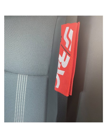 Kit 2 copricintura sicurezza sportivo Simoni Racing microfibra rossa CC3 R