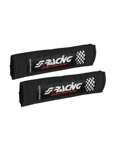 Kit 2 copricintura sicurezza sportivo Simoni Racing microfibra nera CC2 N V