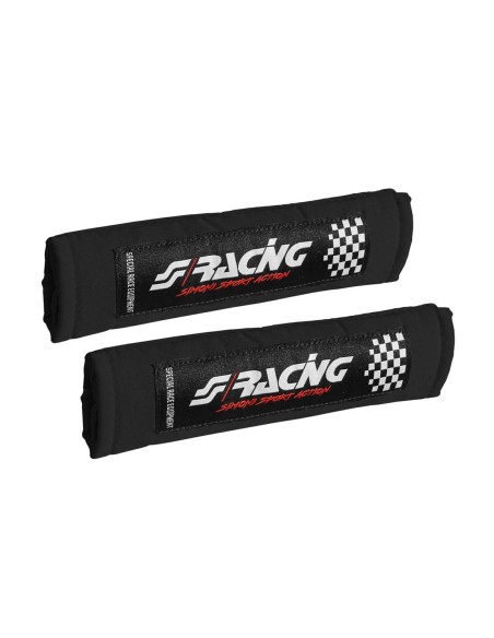 Kit 2 copricintura sicurezza sportivo Simoni Racing microfibra nera CC2 N V