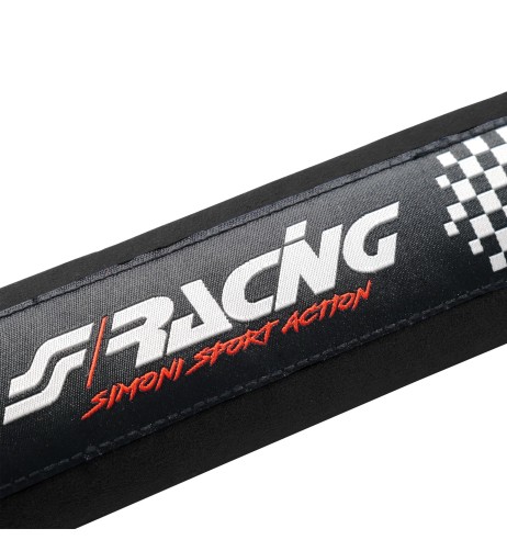 Kit 2 copricintura sicurezza sportivo Simoni Racing microfibra nera CC2 N V