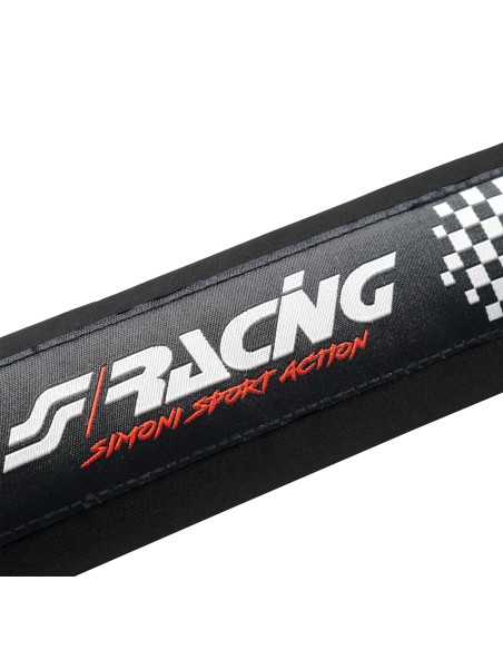 Kit 2 copricintura sicurezza sportivo Simoni Racing microfibra nera CC2 N V