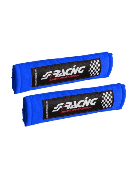 Kit 2 copricintura sicurezza sportivo Simoni Racing microfibra blu CC2 B V