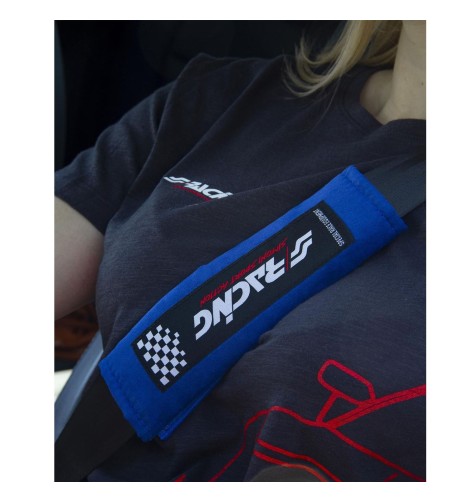 Kit 2 copricintura sicurezza sportivo Simoni Racing microfibra blu CC2 B V