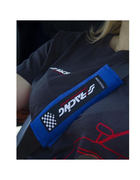 Kit 2 copricintura sicurezza sportivo Simoni Racing microfibra blu CC2 B V