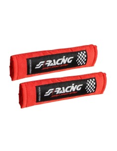 Kit 2 copricintura sicurezza sportivo Simoni Racing microfibra rossa CC2 R 