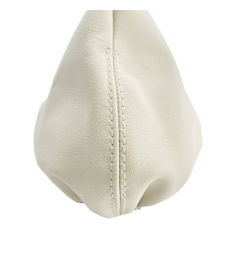 Cuffia cambio specifica Fiat 500 Abarth 500 vera pelle beige Simoni Racin