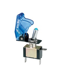 Interruttore Aeronautico illuminato Simoni Racing Baby Go light blue