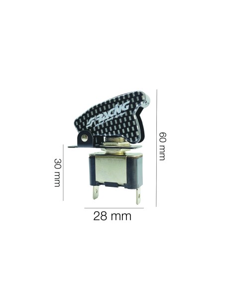 Interruttore Aeronautico Simoni Racing Baby Go Carbon