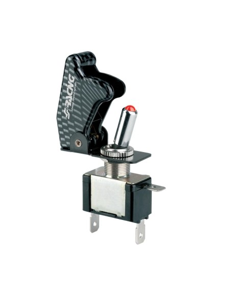 Interruttore Aeronautico illuminato Simoni Racing Baby Go light carbon