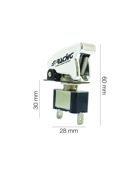 Interruttore Aeronautico Simoni Racing Baby Go Chrome