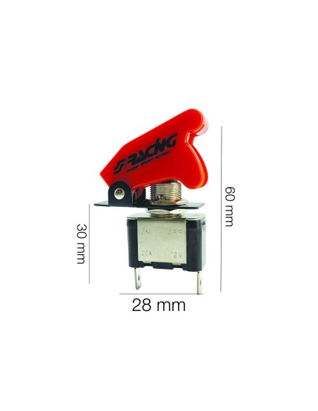 Interruttore Aeronautico Simoni Racing Baby Go Red