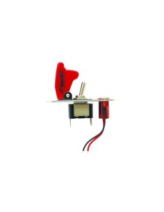 Interruttore illuminato Simoni Racing Baby Go light Evo red 2