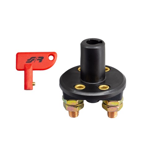 Interruttore universale staccabatteria a leva removibile 12 24V 100A