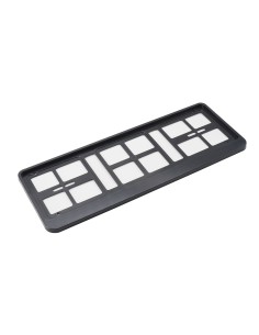 Portatarga anteriore universale in abs nero PTX AN 2