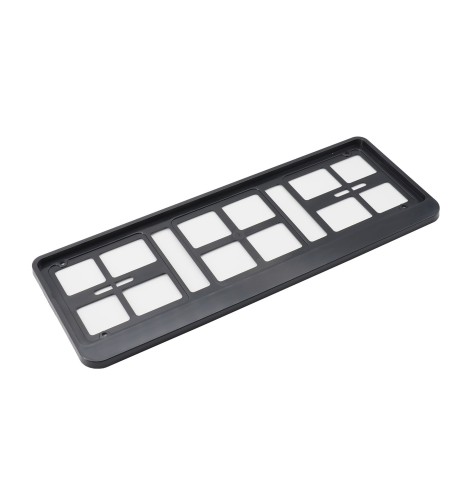 Portatarga anteriore universale in abs nero PTX AN