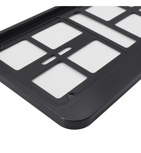 Portatarga anteriore universale in abs nero PTX AN